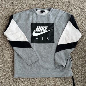Nike Air Sweatshirt Side Zip Sz Medium